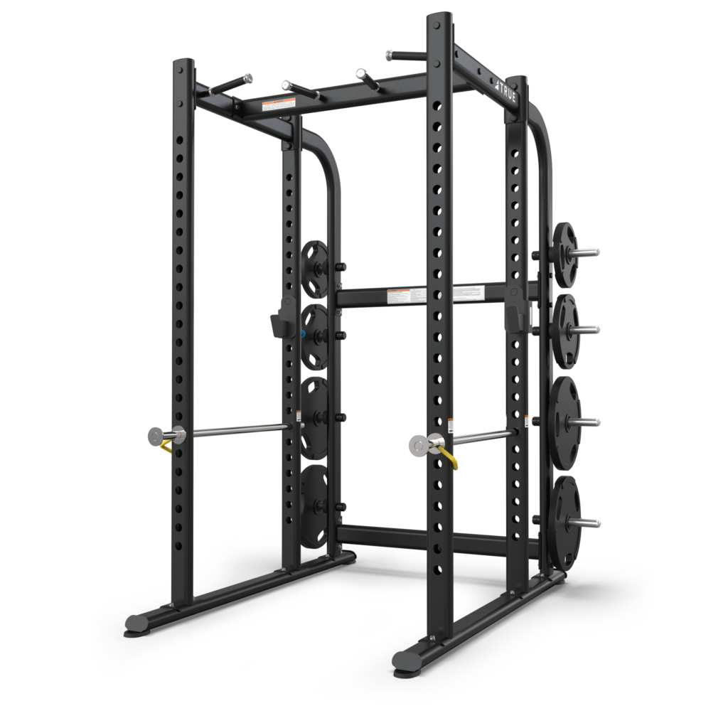 TRUE Squat Rack with Plate Holders