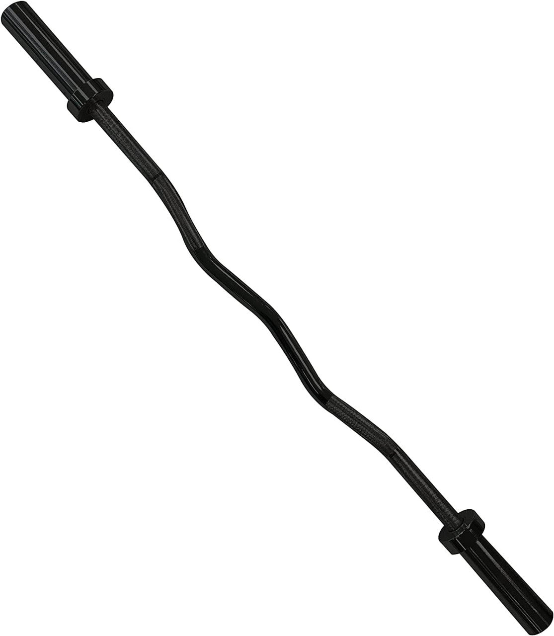 CAP Barbell 47-Inch Olympic Solid Curl Bar - Black