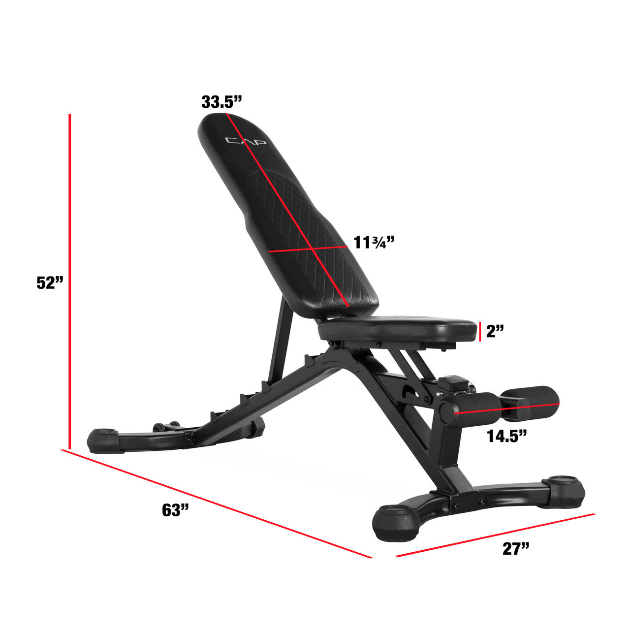 CAP Barbell Pro Adjustable Utility Bench